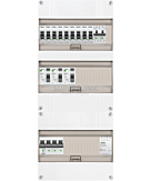 3F groepenkast 36M met 9 groepen+kook+BT