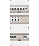 3F groepenkast 36M met 9 groepen+kook+PV16-4P