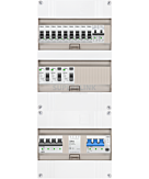 3F groepenkast 36M met 9 groepen+kook+PV20-4P+BT