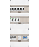 3F groepenkast 36M met 9 groepen+PV20-4P+BT