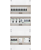 3F groepenkast 36M met 10 groepen+KR+PV16-2P+BT