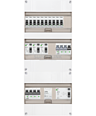 3F groepenkast 36M met 10 groepen+KR+BT