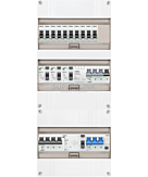 3F groepenkast 36M met 10 groepen+KR+PV20-4P+BT