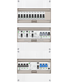 3F groepenkast 36M met 10 groepen+KR+PV20-4P+BT