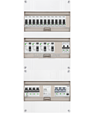 3F groepenkast 36M met 11 groepen+Kook+PV16-4P+BT