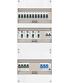3F groepenkast 36M met 11 groepen+kook+PV20-4P