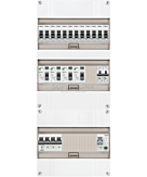 3F groepenkast 36M met 12 groepen+kook+PV16-2P