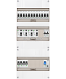 3F groepenkast 36M met 12 groepen+kook+PV20-2P