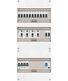 3F groepenkast 36M met 13 groepen+PV20-2P