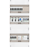 3F groepenkast 36M met 8 groepen+KR+PV20-2P+BT