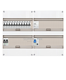 1F groepenkast 48M met 11 aardlekautomaat+PV20-2P+BT