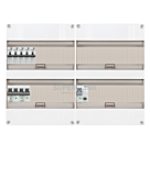 1F groepenkast 48M met 5 aardlekautomaat+AF+PV16-2P