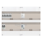 1F groepenkast 48M met 6 aardlekautomaat+PV16-2P+BT