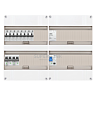 1F groepenkast 48M met 8 aardlekautomaat+AF+PV20-2P+BT