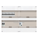 1F groepenkast 48M met 9 aardlekautomaat+PV16-2P