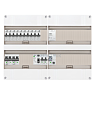 1F groepenkast 48M met 10 aardlekautomaat+Kook+AF+PV16-2P+BT