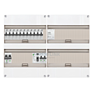 1F groepenkast 48M met 11 aardlekautomaat+Kook+BT