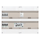 1F groepenkast 48M met 4 aardlekautomaat+Kook+AF+PV16-2P+BT