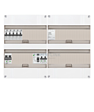 1F groepenkast 48M met 5 aardlekautomaat+Kook+BT