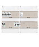 1F groepenkast 48M met 6 aardlekautomaat+Kook+BT