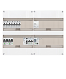 1F groepenkast 48M met 7 aardlekautomaat+Kook+AF+PV16-2P+BT