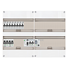 1F groepenkast 48M met 8 aardlekautomaat+kook+AF+PV16-2P