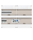 1F groepenkast 48M met 8 aardlekautomaat+kook+AF+PV20-2P