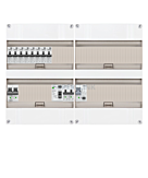 1F groepenkast 48M met 8 aardlekautomaat+kook+PV16-2P
