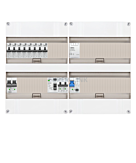 1F groepenkast 48M met 8 aardlekautomaat+Kook+PV20-2P+BT