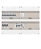 1F groepenkast 48M met 9 aardlekautomaat+Kook+AF+PV16-2P+BT