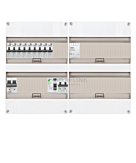 1F groepenkast 48M met 9 aardlekautomaat+Kook+BT