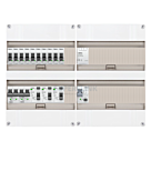1F groepenkast 48M met 10 groepen+AF+PV16-2P+BT