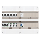 1F groepenkast 48M met 10 groepen+AF+PV20-2P+BT