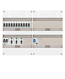 1F groepenkast 48M met 11 groepen+PV20-2P