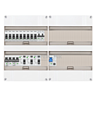 1F groepenkast 48M met 9 groepen+kook+AF+PV20-2P