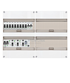 1F groepenkast 48M met 9 groepen+kook+PV16-2P