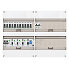 1F groepenkast 48M met 11 groepen+kook+PV20-2P