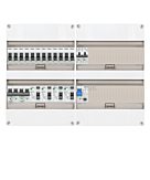 1F groepenkast 48M met 12 groepen+kook+AF+PV20-2P