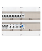 1F groepenkast 48M met 12 groepen+kook+AF+PV20-2P