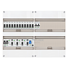 1F groepenkast 48M met 12 groepen+kook+PV20-2P