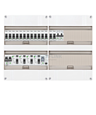 1F groepenkast 48M met 14 groepen+kook+PV16-2P