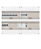 3F groepenkast 48M met 10 aardlekautomaat+KR+BT