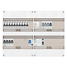 3F groepenkast 48M met 10 aardlekautomaat+KR+PV20-2P+BT