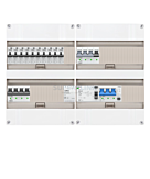 3F groepenkast 48M met 10 aardlekautomaat+KR+PV20-4P+BT