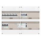 3F groepenkast 48M met 10 aardlekautomaat+Kook-4P+BT