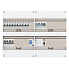 3F groepenkast 48M met 10 aardlekautomaat+KR+PV20-2P