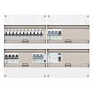 3F groepenkast 48M met 11 aardlekautomaat+KR+PV16-4P