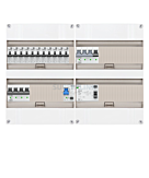 3F groepenkast 48M met 11 aardlekautomaat+KR+PV20-2P