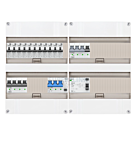 3F groepenkast 48M met 11 aardlekautomaat+KR+PV20-4P