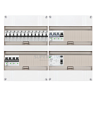 3F groepenkast 48M met 12 aardlekautomaat+KR